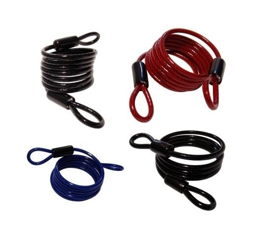 Coiled Security Cable With Loop Ends - Image 3