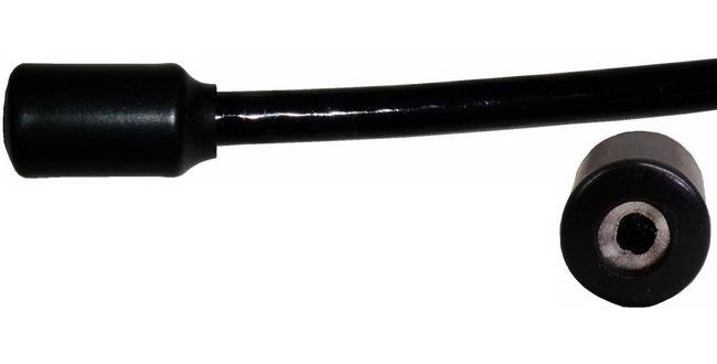 Galvanized Aircraft Cable with Vinyl Coating and Custom Button Stop Assembly - Image 1