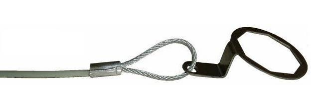 Galvanized Aircraft Cable with Nylon Coating and Custom Fitting - Image 1