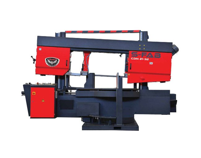 S-FAB CDM 21-32 Double Miter Band Saw - 5.5 kW Main Motor - Image 1
