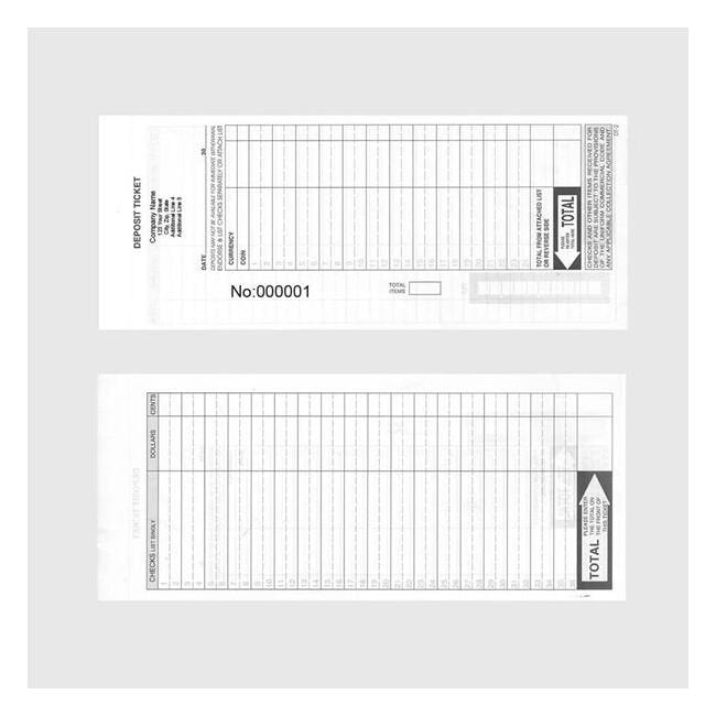 Megastore 1-Part Deposit Ticket Book - Image 2