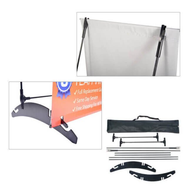 24x63 H-Banner Stand with Vinyl Print Kit - Image 2