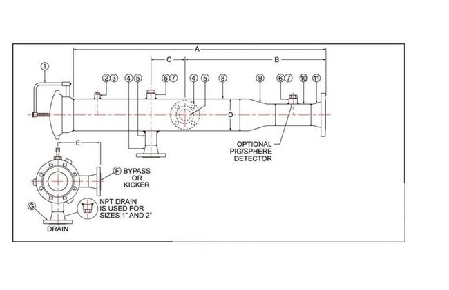 Sure Flow 24 Inch Pressure Receiver with Flange Connections - Image 2