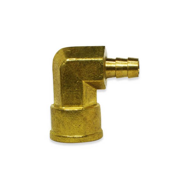 BHFE Series 1/4 Inch (in) Size Female National Pipe Thread (FNPT) and 3/8 Inch (in) Barb Size Elbow - Image 1
