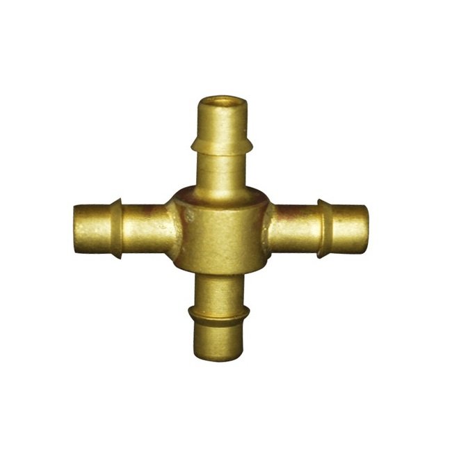 BCX Series 5/32 Inch (in) Size Barb to Barb Cross Fitting - Image 1