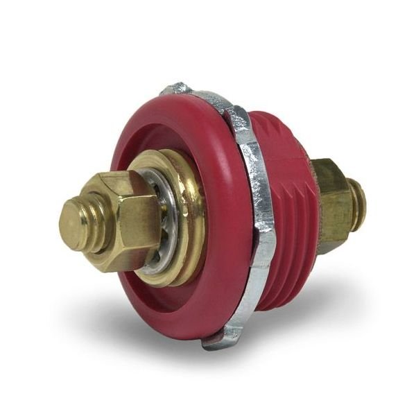 Red Battery Feeder Stud Terminal: 3/8-16 in, 285A Capacity - Image 1