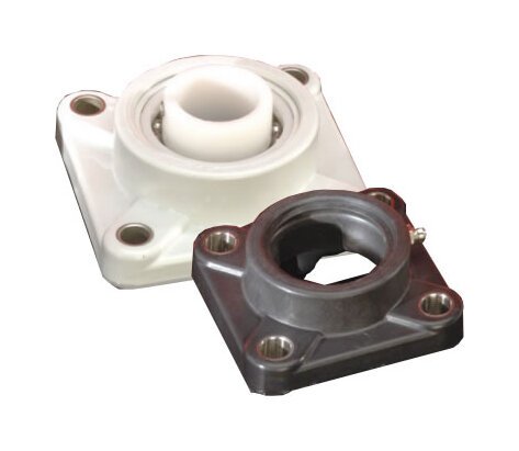 High-Grade PBT Thermoplastic 4 Bolt Flange Bearing Housing - Image 1