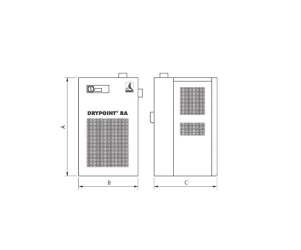 Beko Drypoint® RA Refrigerated Air Dryer, 3.48 psid Pressure Drop - Image 2
