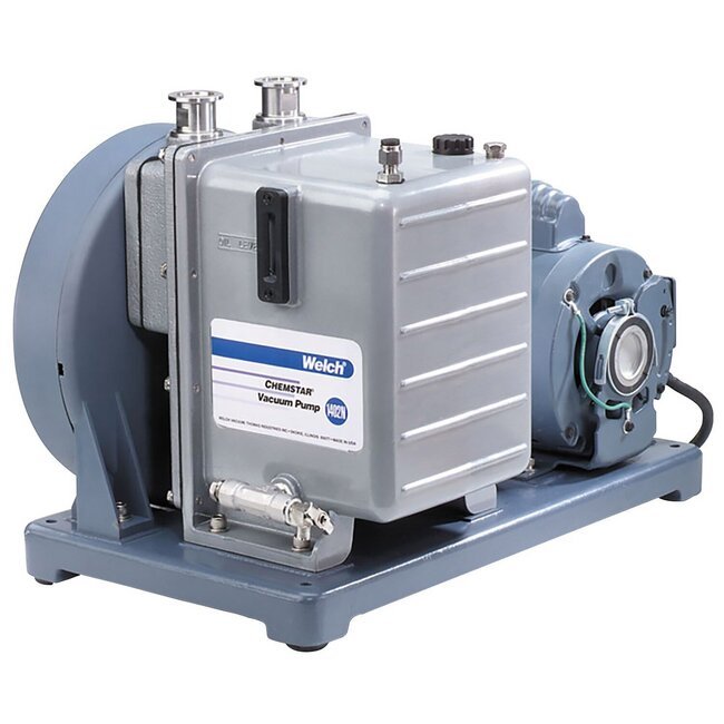 Welch 1402N, 115 Volts (V) Voltage Chemstar Mounted Belt-Driven Rotary Vane Vacuum Pump - Image 1