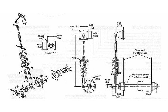 MARTIN® SHD Spring-Link Tensioner Assembly 750# - Image 1