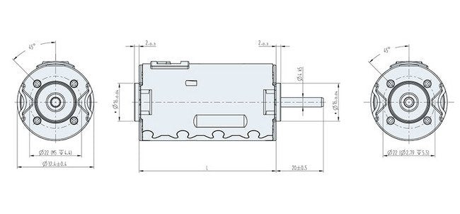 Dunkermotoren BG Series 2.6A BLDC Motor - Integrated Commutation - Image 2