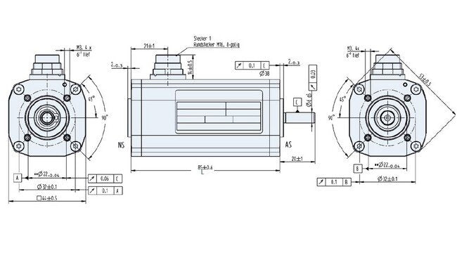 Dunkermotoren BG Series Brushless DC Motor with Hall Sensors - Image 2