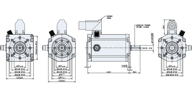 Dunkermotoren BG Series 25.12A Brushless DC Motor with Integrated Control Electronics - Image 2