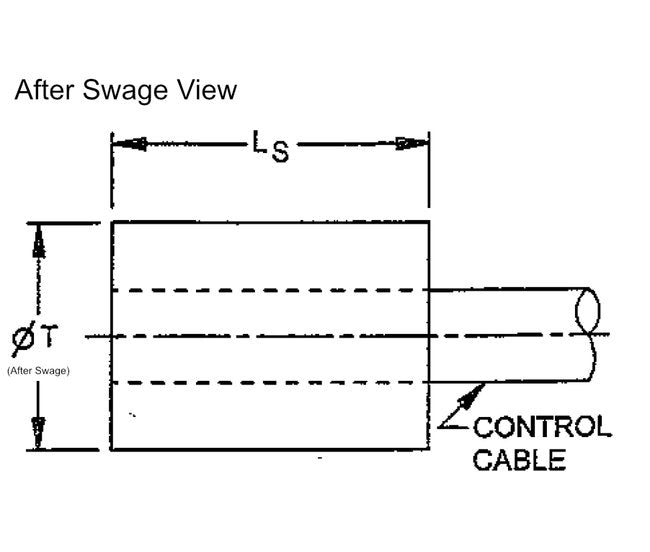 Stainless Steel Cylindrical Terminals BACT14A for Boeing Aircraft - Image 3