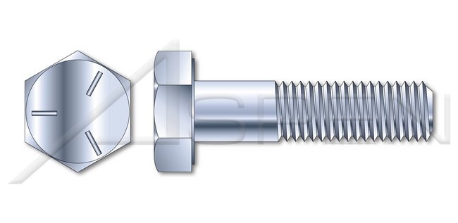 Steel Zinc Grade 5 Hex Head UNC Coarse Thread Cap Screw Bolt - Image 1