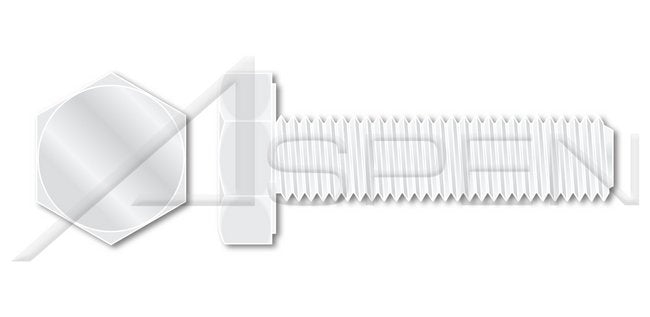 Nylon 6/6 DIN 933/ISO 4017 Metric Full Thread Hex Head Cap Screw Bolt - Image 1