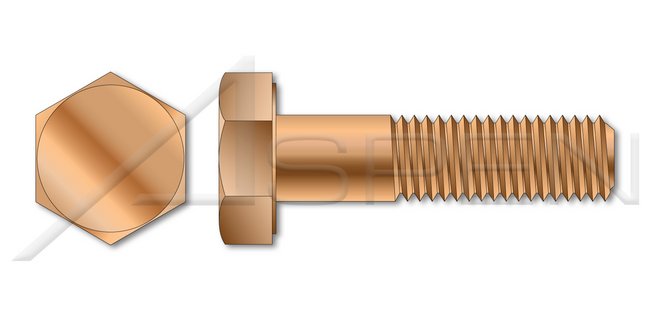Silicon Bronze Hex Head Cap Screw Bolt - Image 1