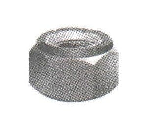Grade C All Metal Lock Nut Collar Style - 1 1/8-12 Zinc/Clear & Wax - Image 1