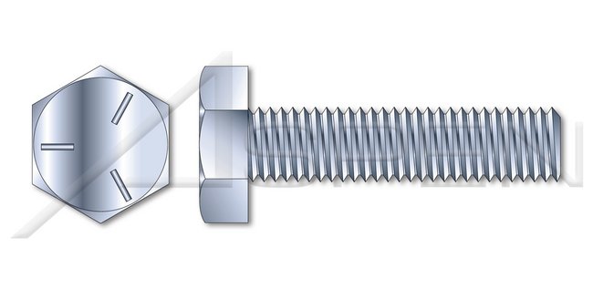 Steel Zinc Grade 5 Full Thread Hex Tap Bolt - Image 1