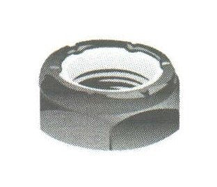 Carbon Steel Nylon Insert Lock Nut 9/16-12 Zinc/Clear - Image 1