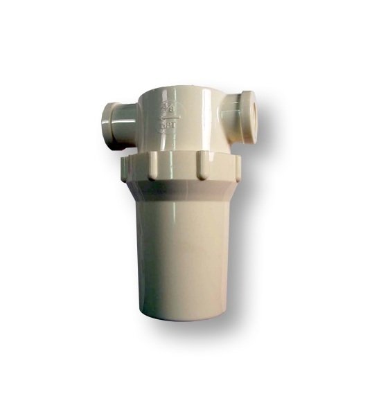 Nylon Clear Bowl Filter with 3/8 inch Female NPT Thread - Image 1