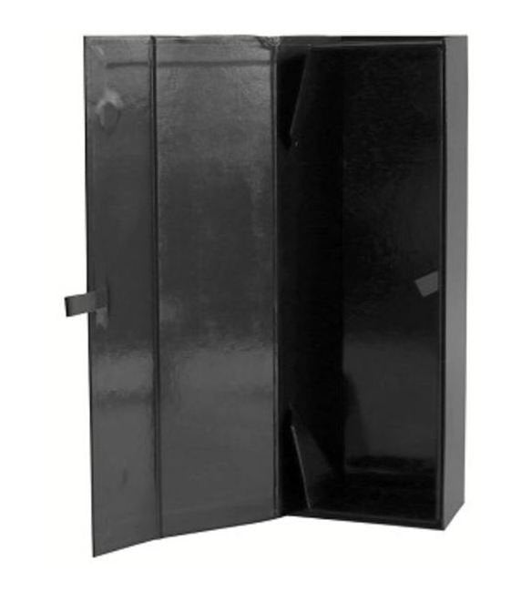 Collapsible Black Wine and Storage Box - 3-1/2 Inch Width - Image 1