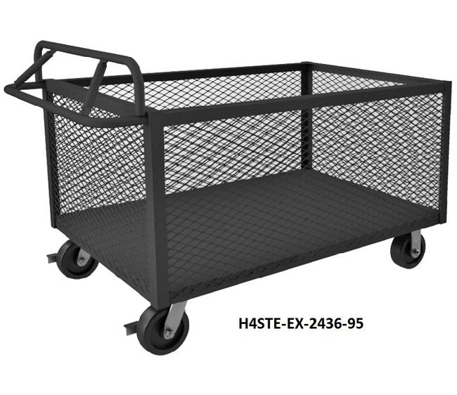 48-1/2" 4 Sided Mesh Box Truck - Heavy-Duty Steel Construction - Image 1