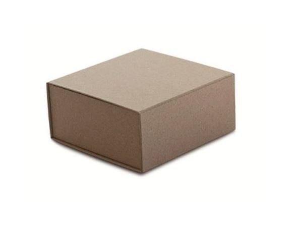 6 Inch Natural Kraft Wrap Collapsible Gift Box - Image 1