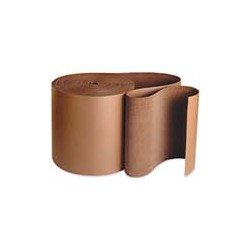 12 Inch x 250 Feet Single-Face Corrugated Roll - Flexible Packaging Solution - Image 1