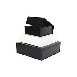 6 Inch Leatherette Collapsible Gift Box - Image 1