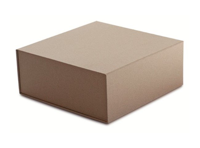 8-Inch Natural Kraft Wrap Collapsible Gift Box - Image 1