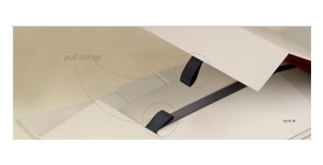 White Collapsible 3-1/2 Inch Wine & Storage Box - Image 2