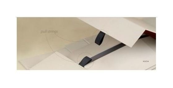 10 Inch Glossy White Collapsible Rigid Gift Box - Image 3