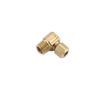 Brass Compression Coupling Fitting - Elbow & Male Pipe, 3/8" x 1/2", 10 lb (100 pcs) - Image 1