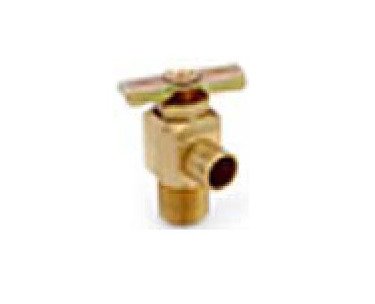Brass Compression Coupling Fittings - 1/4 in, 4 lb Weight per 100 Pieces, Tee Handle, External Seat - Image 1