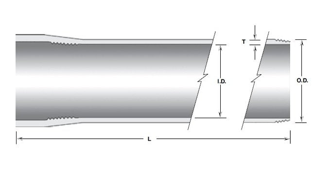 Champion Fiberglass 6in x 10ft Heavy Wall Iron Pipe Conduit with Interference Joint - Image 1