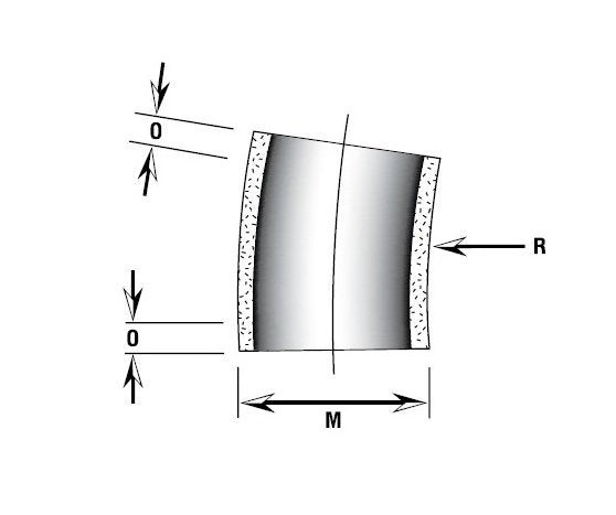 Champion Fiberglass® 5 Inch IPS Standard Wall Aboveground Radius Elbow - 11 1/4º x 36in - Image 1