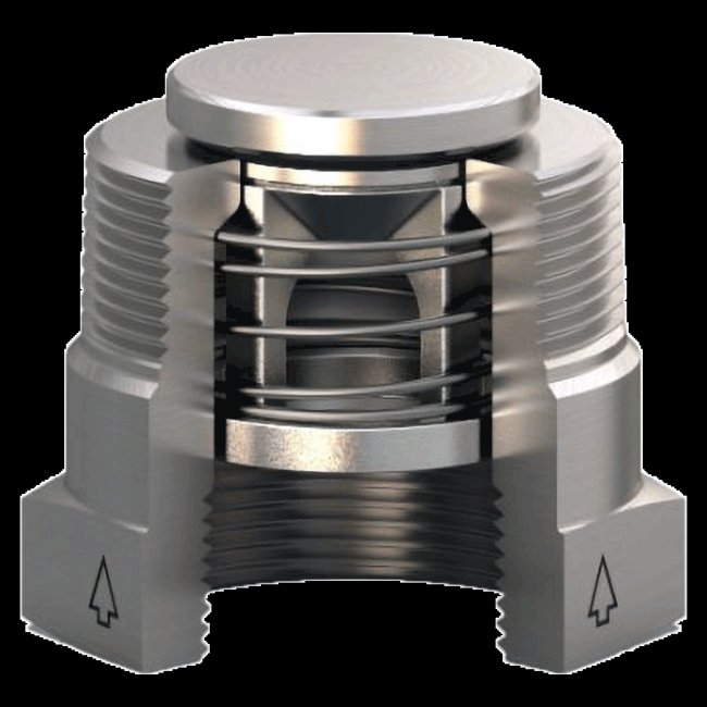 Check-All® BU Style Bushing Check Valve - 1/2 x 3/8" NPT, 0.125 psi Cracking Pressure - Image 1