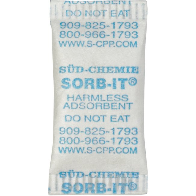 Silica Gel Packet 5/8x1-9/32 in - Pack of 6000 - Image 1