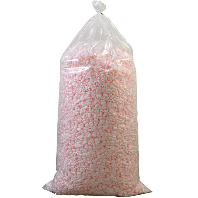 Pink Anti-Static Loose Fill Packing Peanuts - 7 Cubic Feet - Image 1