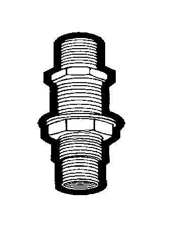 Steel Bulkhead & Frame Couplings - Male Pipe Union Adapter - Image 1