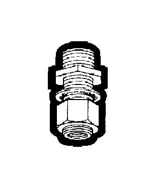 1-29/32" Steel Bulkhead & Frame Coupling Adapter - Image 1