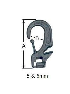 Adjustable Plastic Bungee Hook - 5mm - Image 1