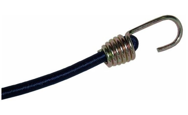 Heavy Duty Black Polypropylene Bungee Cords with Steel Rustproof Hooks - Image 1
