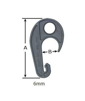 Heavy-Duty Plastic Cargo Hook - Image 1
