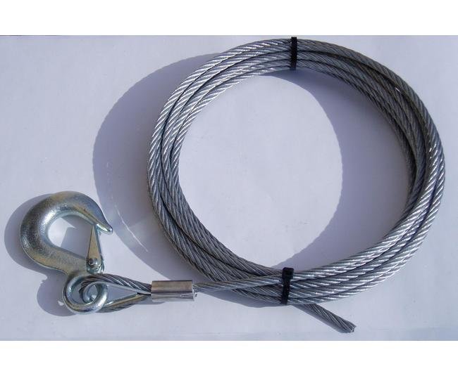 Heavy-Duty Winch Cable with Thimble Loop - Image 1