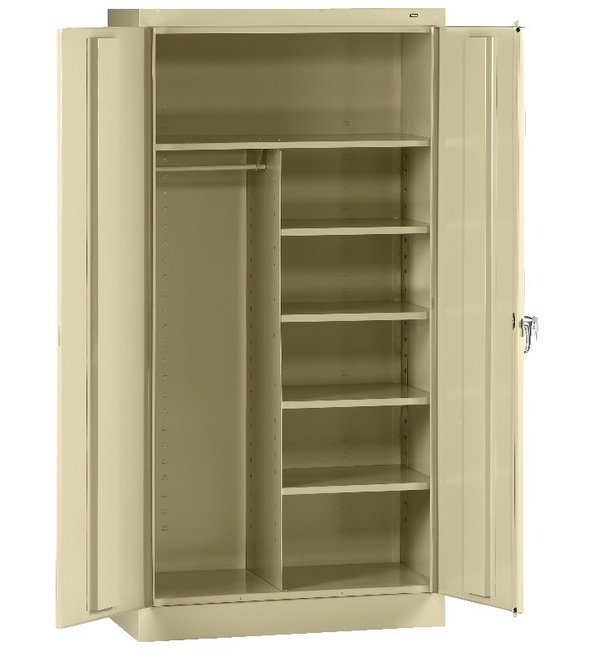 Tennsco 36" x 72" x 24" Standard Cabinet - Champagne/Putty, Unassembled - Image 1