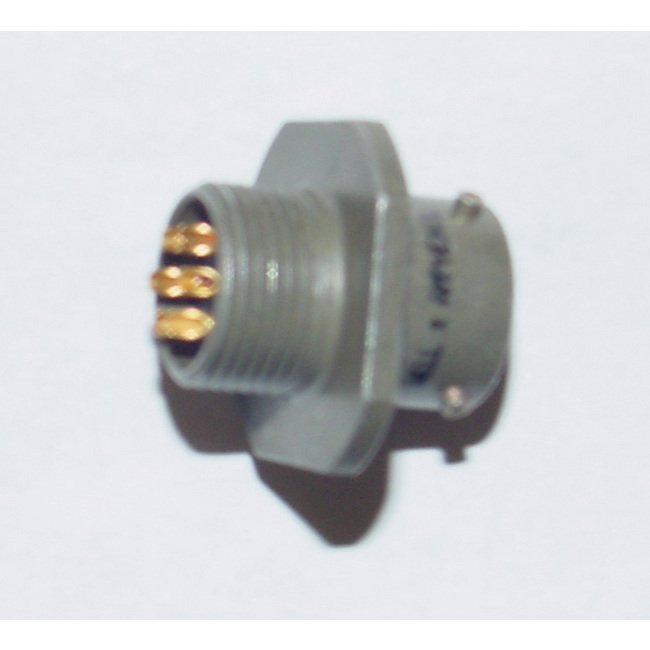 6-Pin Flange Mount Transducer Receptacle - Image 1