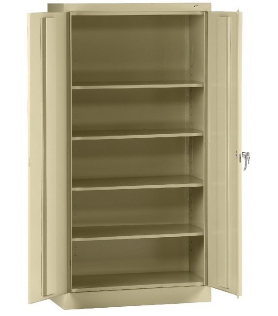 Tennsco 36x72x18 Welded Standard Storage Cabinet - Sand - Image 1