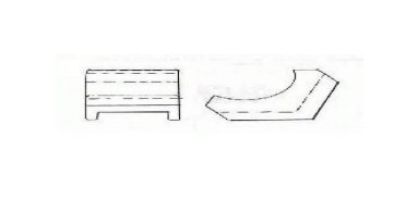2-3/4 Inch (in) Width and 4-1/4 Inch (in) Length Cable Rack Insulator - Image 2